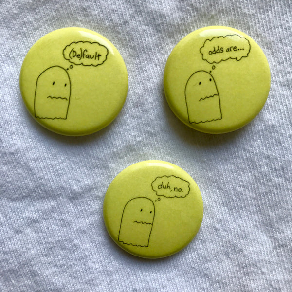 Dunnoisms 1" round pin buttons - 3 pack *Free with Purchase of $40 or more